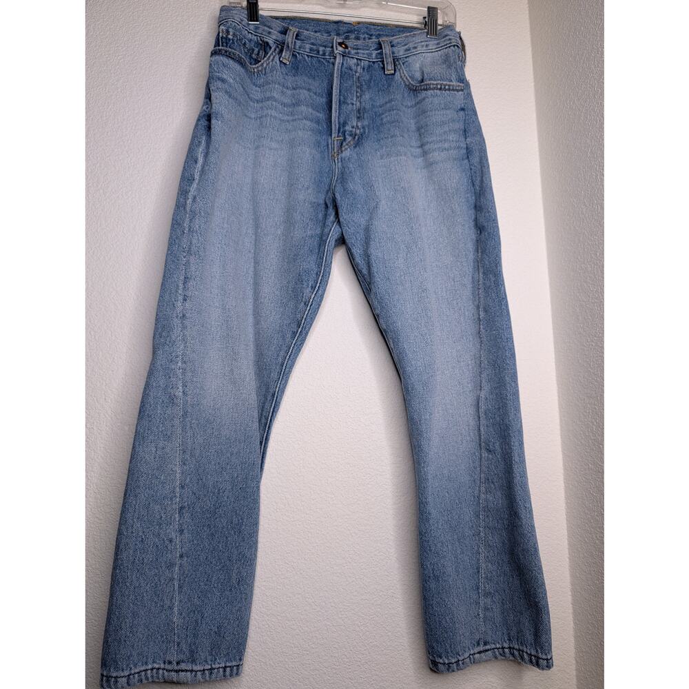 NSF Light Wash Straight Vintage Style Premium Denim Jeans 30
